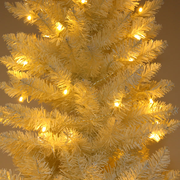 6.5ft 719 Branches with Fiber Optics white Christmas Tree.