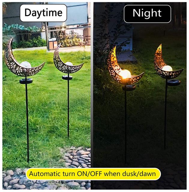 LED Solar Flame Light Metal LED Garden Light Flame Effect Lamp Waterproof Outdoor Lights Landscape Lights Solar Light