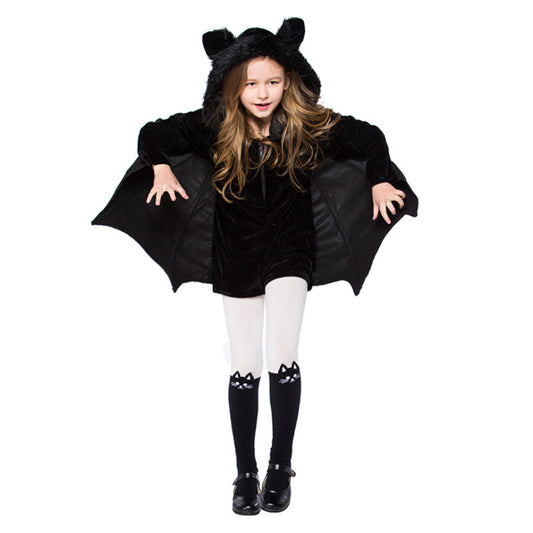 Halloween Children's Black Bat Costumes.