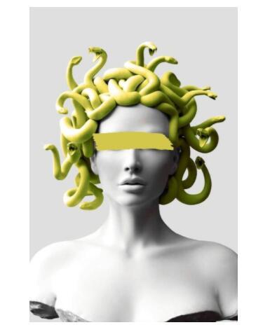 Explosive Medusa Plastic Oil Painting Art Poster Graffiti Art Oil Painting