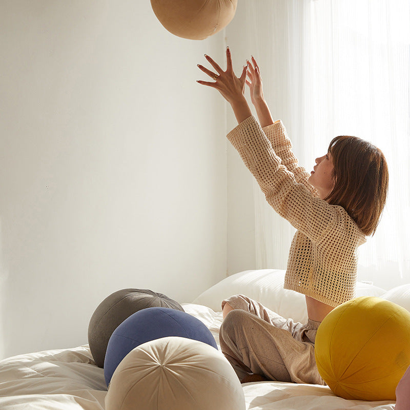 Ball plush Pillow decor.