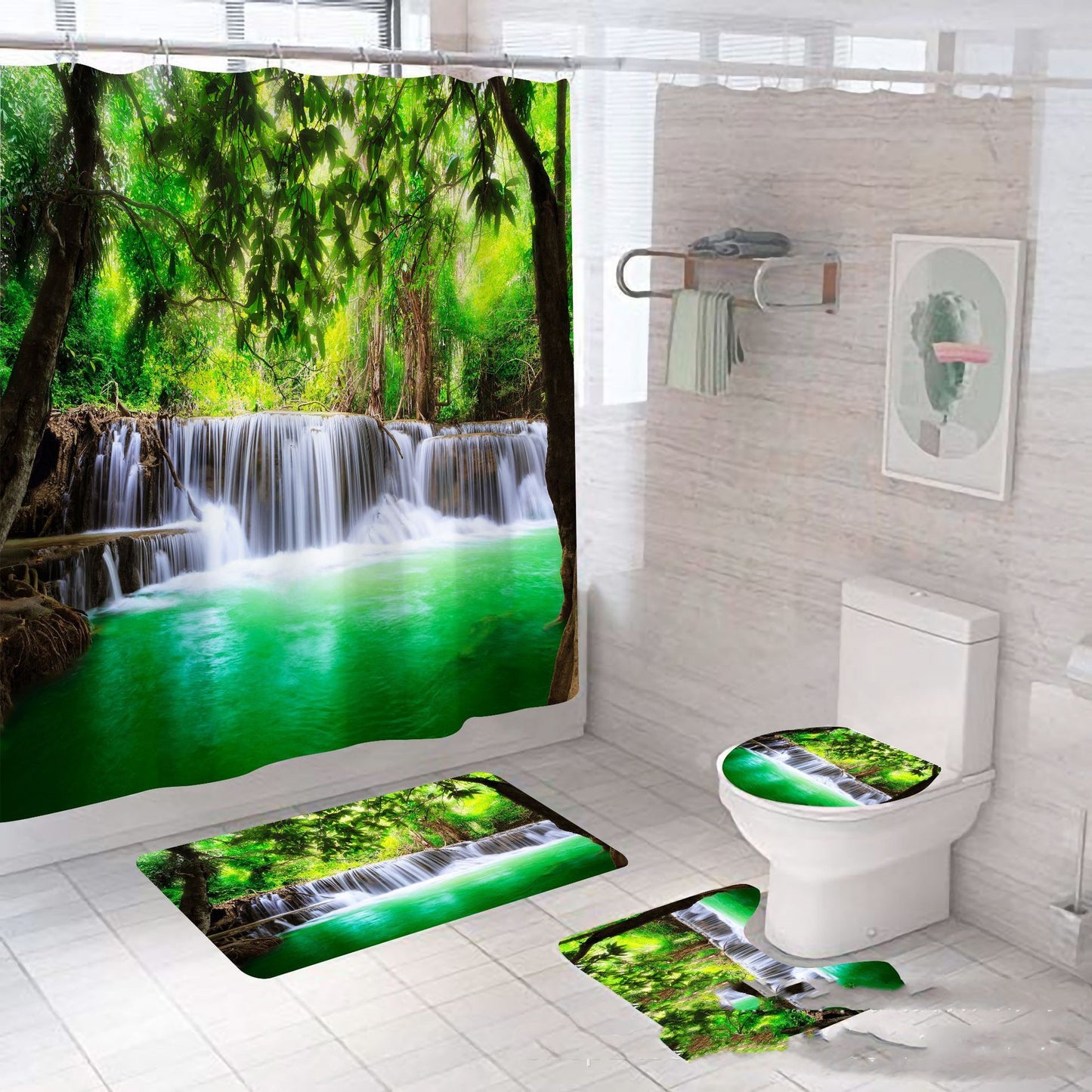 4pcs Bathroom Waterfall set.