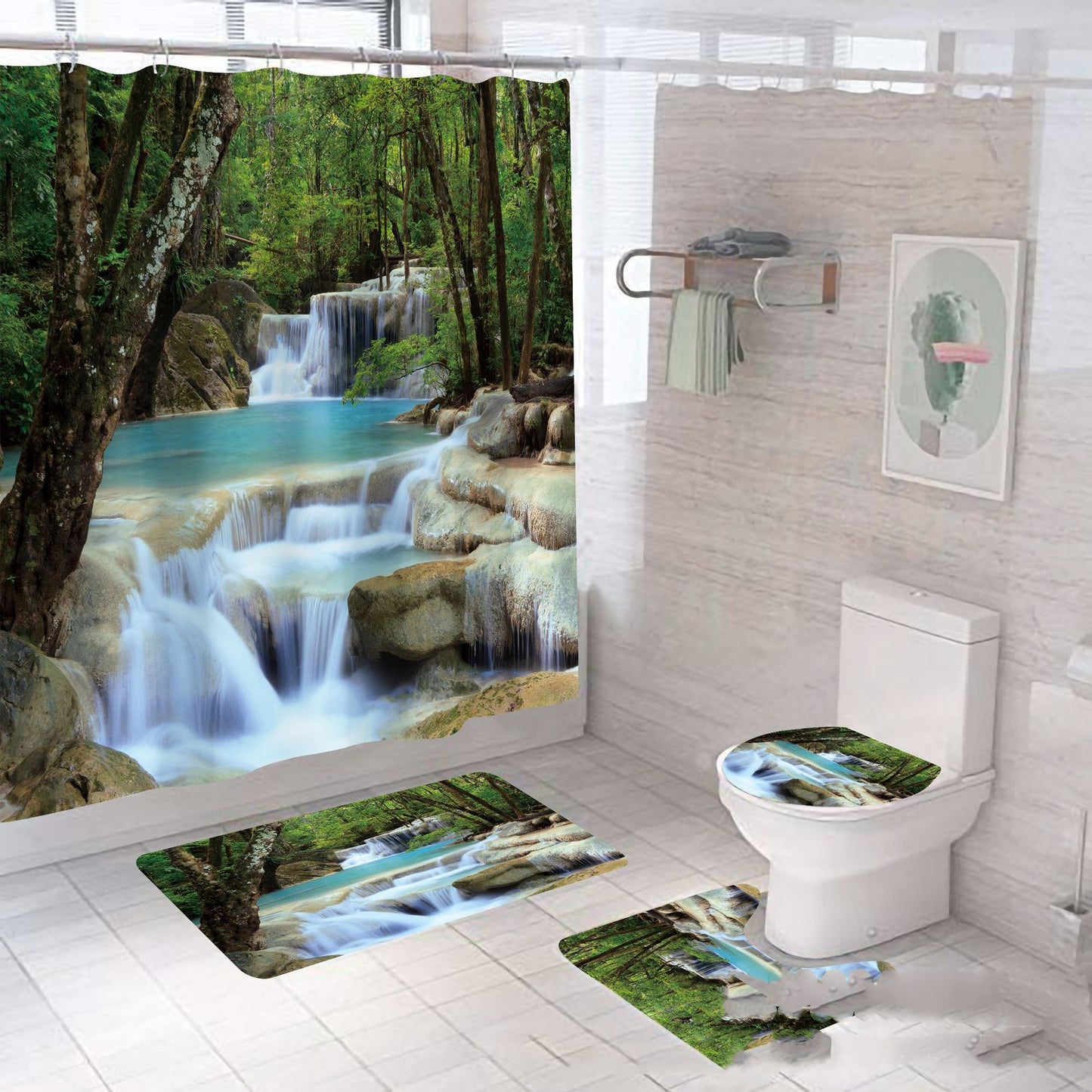 4pcs Bathroom Waterfall set.