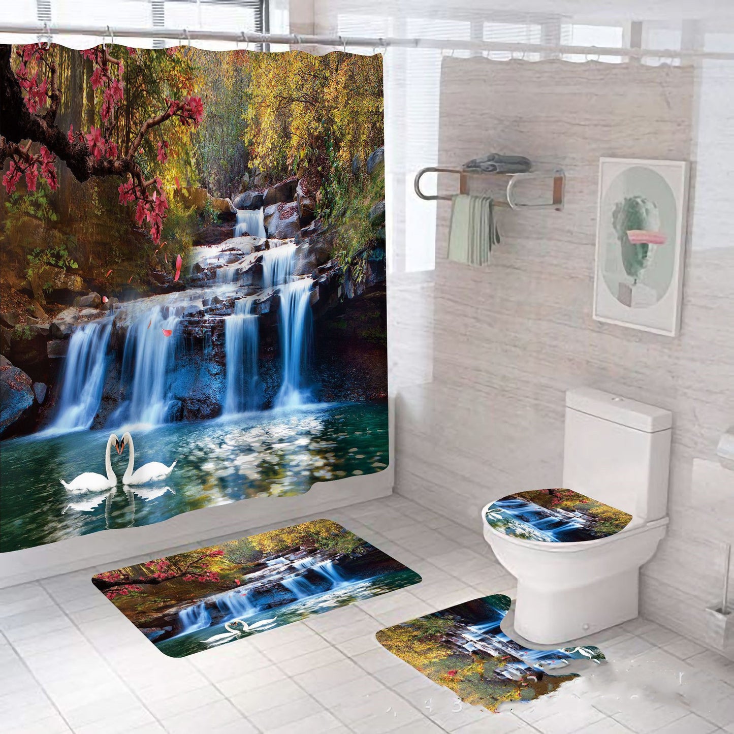 4pcs Bathroom Waterfall set.