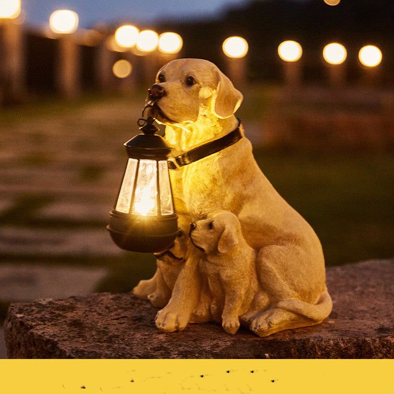 LED Solar Light Dog Lantern.