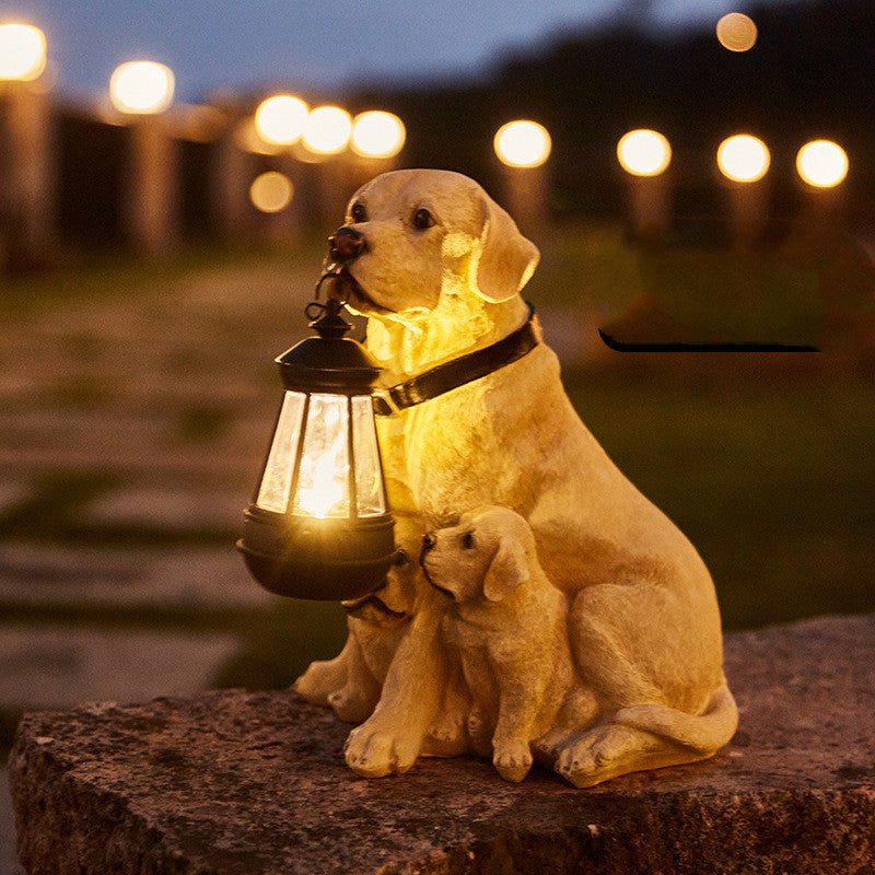 LED Solar Light Dog Lantern.