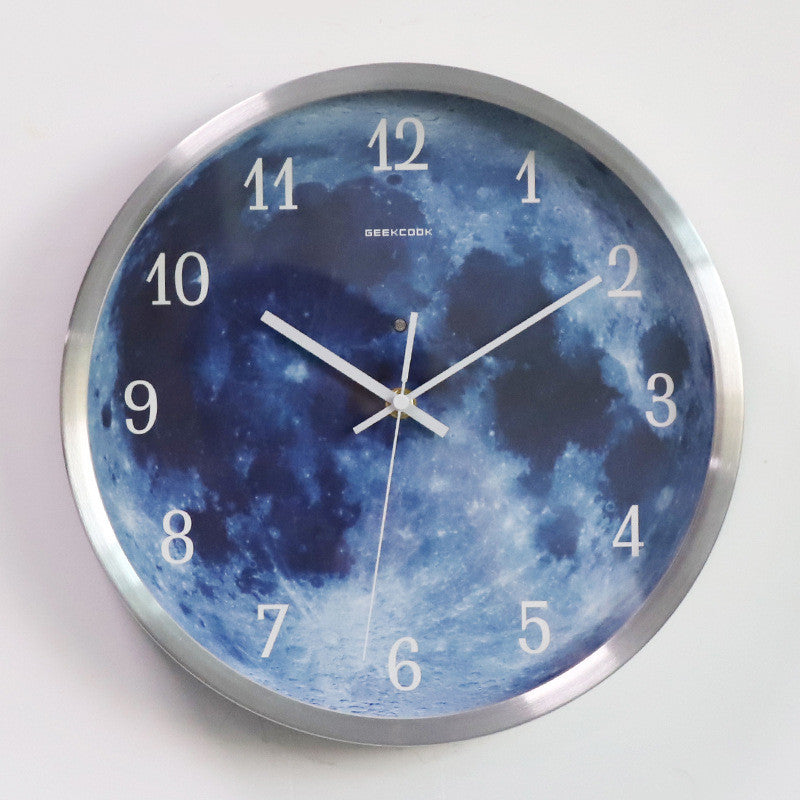 12-inch luminous moon Wall Clock.