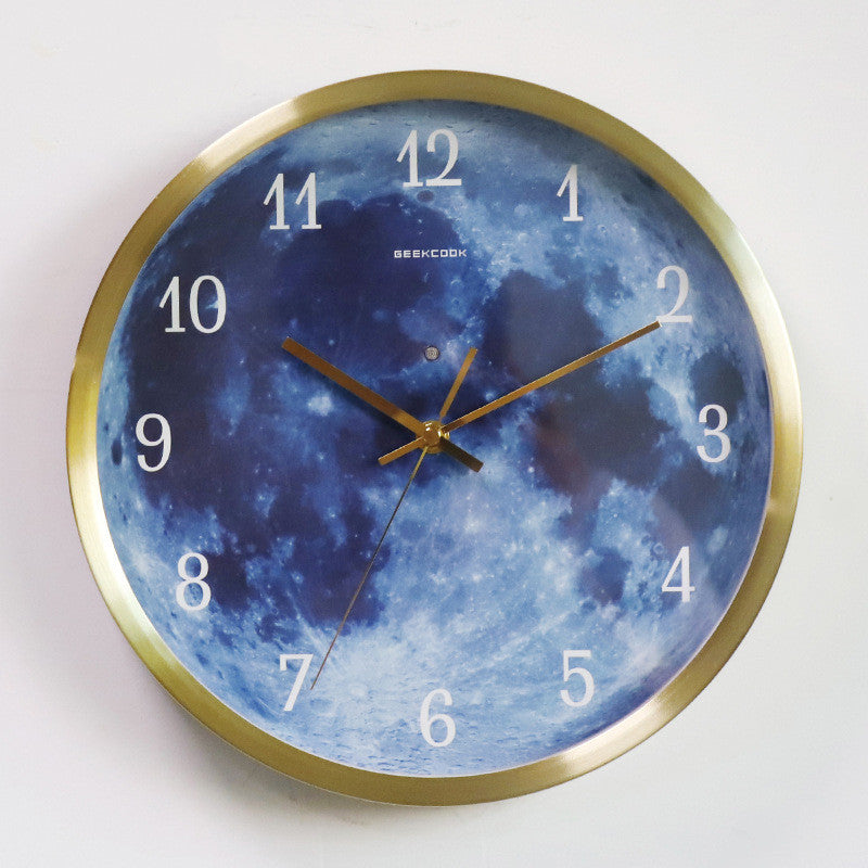 12-inch luminous moon Wall Clock.