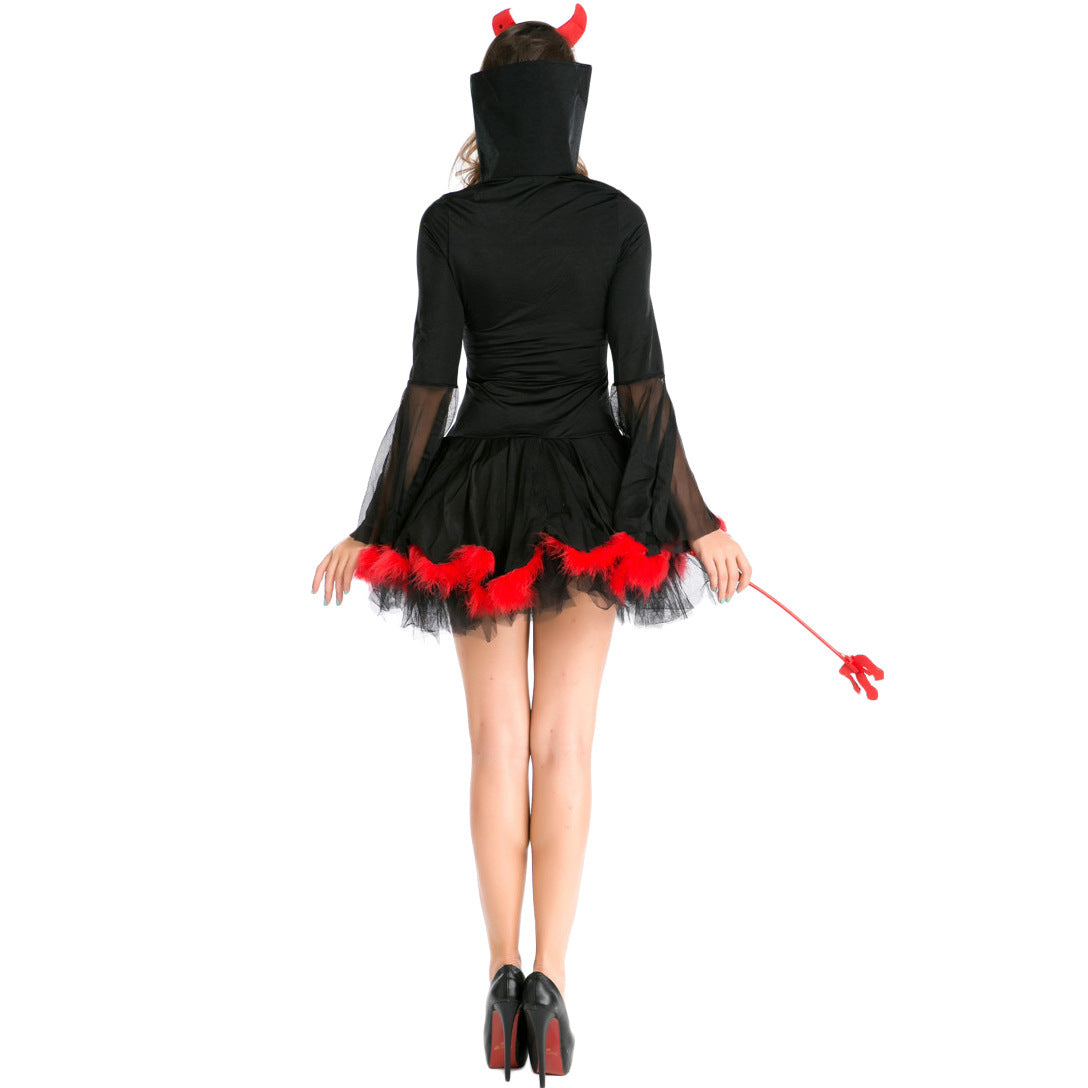 Long Sleeve Sexy Devil Halloween Costume