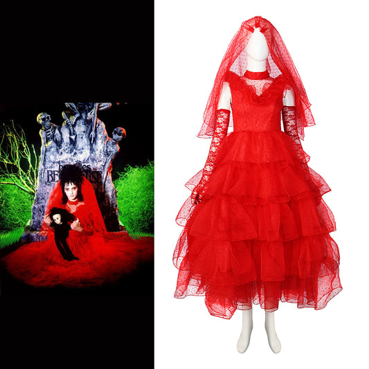 Beetlejuice Cosplay Wedding Dress Halloween Costume