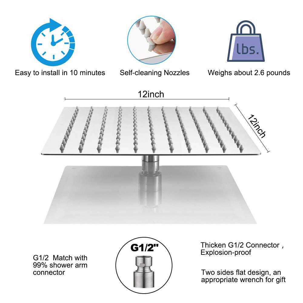 304 stainless steel shower top.