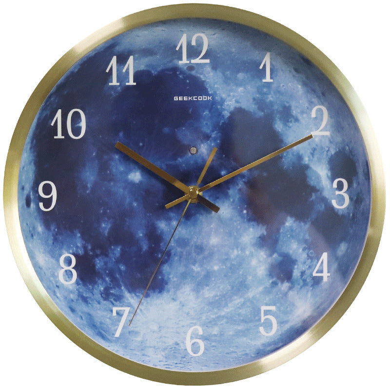 12-inch luminous moon Wall Clock.