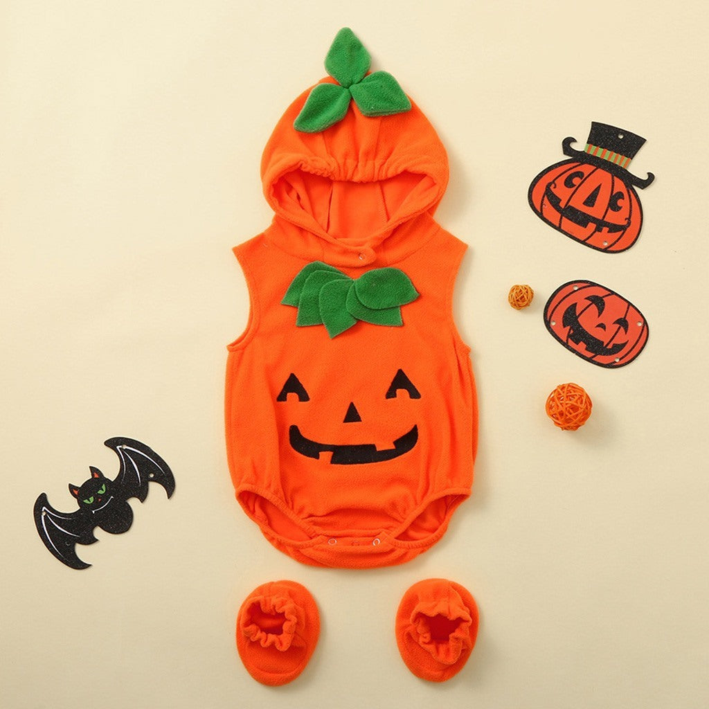 Baby Halloween Pumpkin Jumpsuit