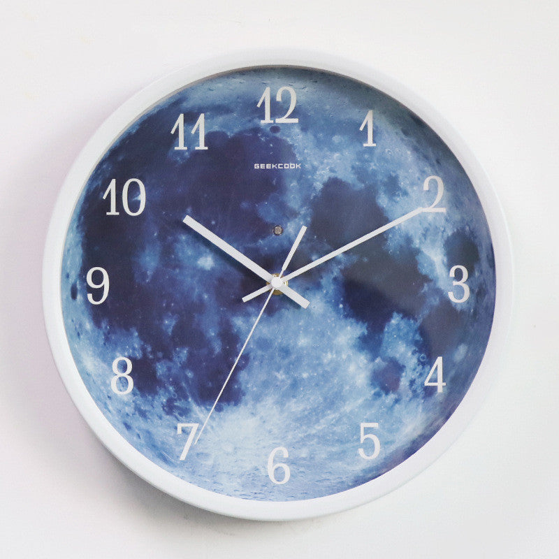 12-inch luminous moon Wall Clock.