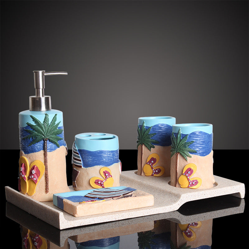 Creative Five-piece Bathroom Set