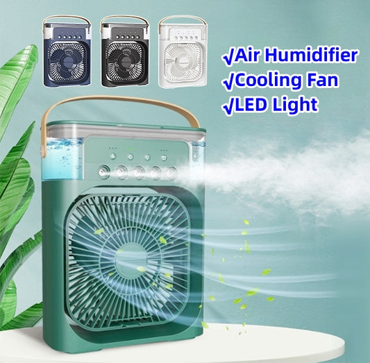 3 In 1 cooler, Humidifier, mister USB LED Night Light.