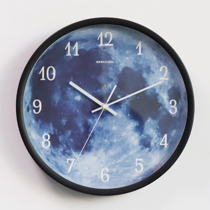 12-inch luminous moon Wall Clock.