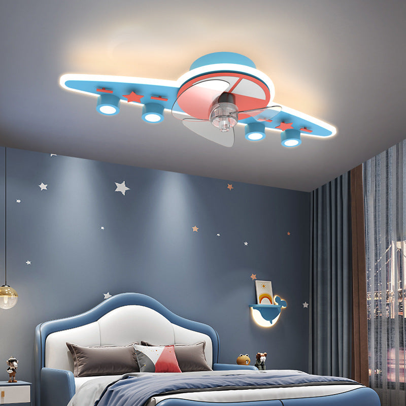 children's Airplane ceiling fan with Lights.