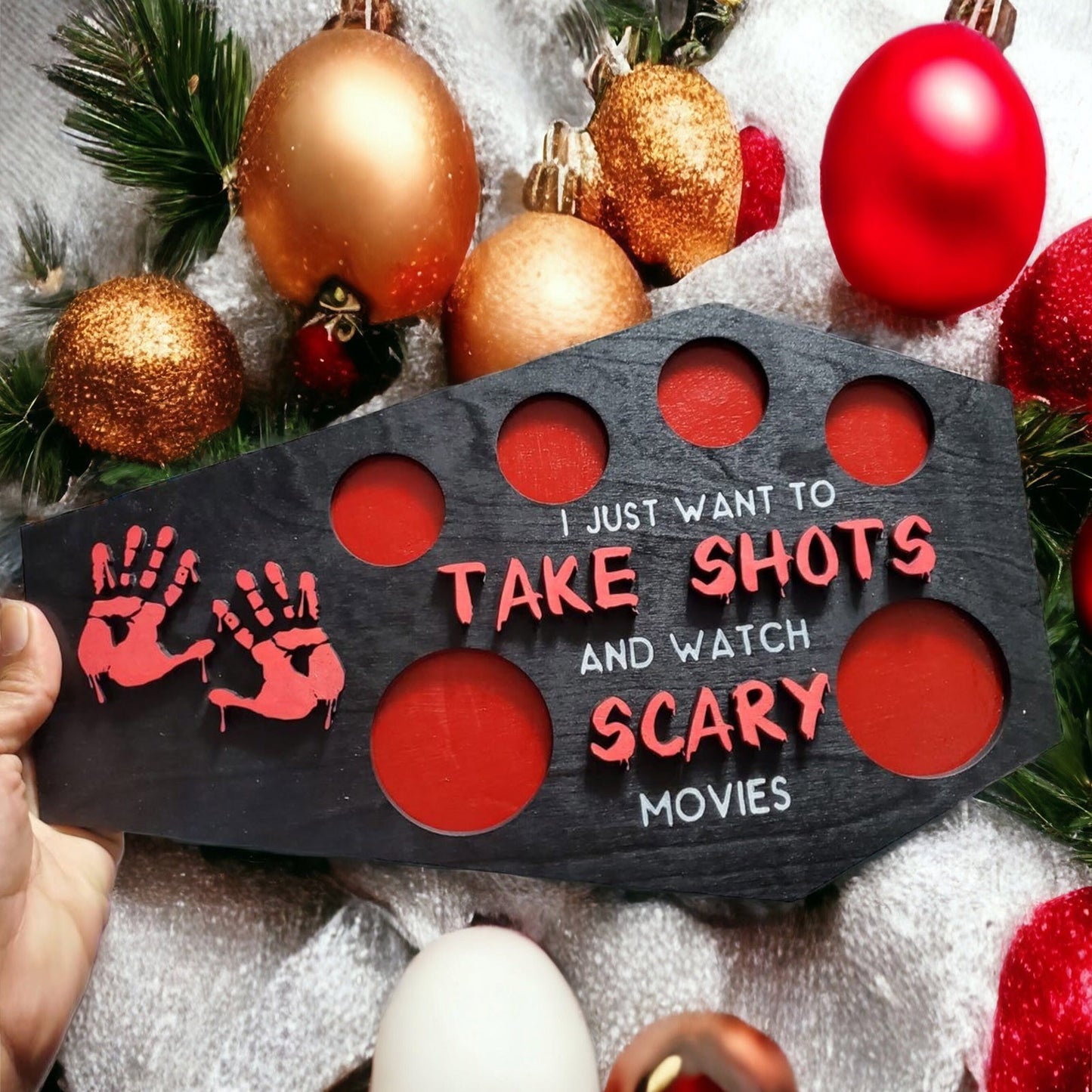 Halloween Horror drinking Shoots Tray