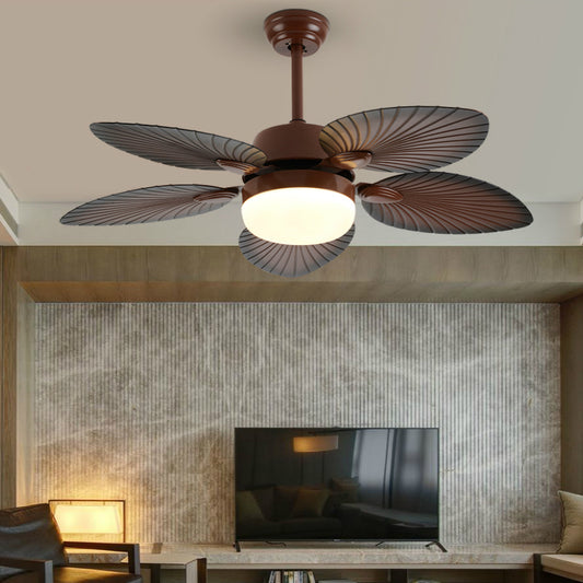 Antique Banana Leaf Fan with ceiling Light.