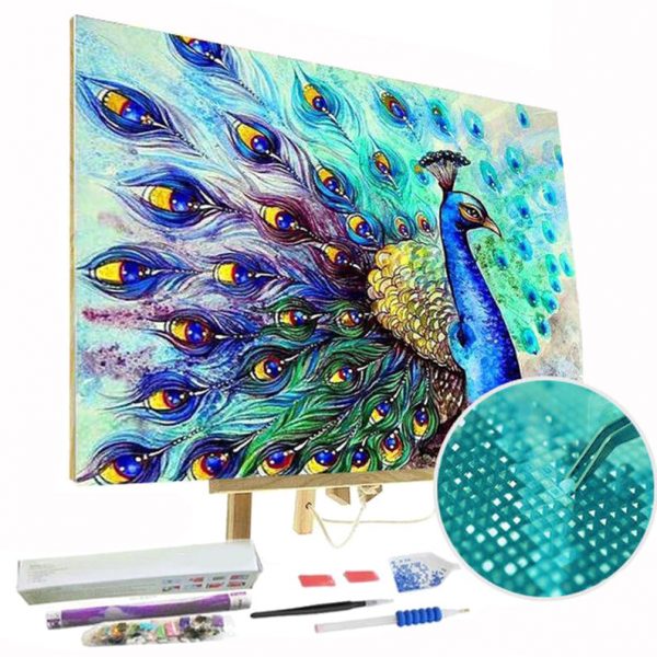 Diamond Painting Furniture Decoration Peacock Print