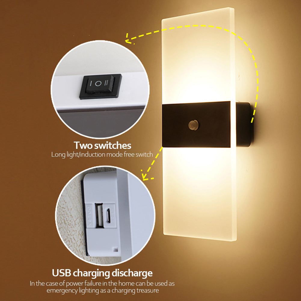 USB Rechargeable Home motion Sencer Wall Lights.