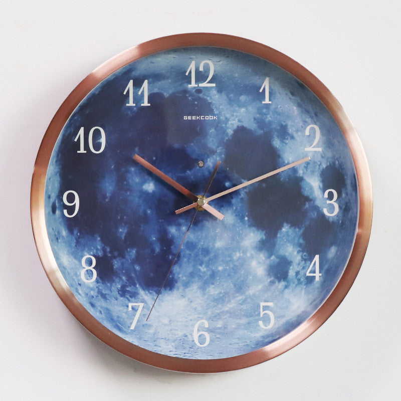 12-inch luminous moon Wall Clock.